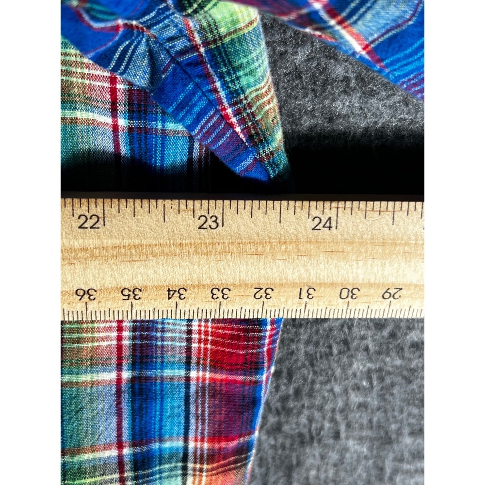 Ralph Lauren Mens XXL Classic Fit Plaid Cotton Linen Button Down Shirt Multi - Picture 6 of 8